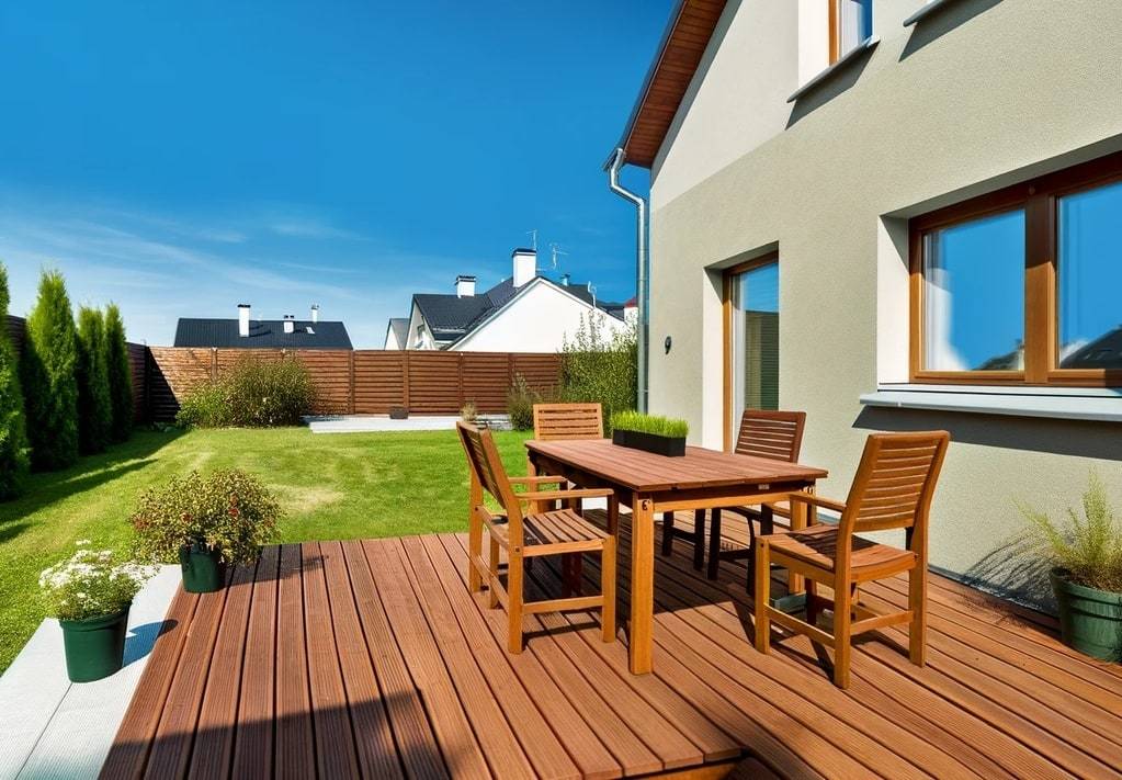 Pose de terrasse en bois sur gravier pour un extérieur durable